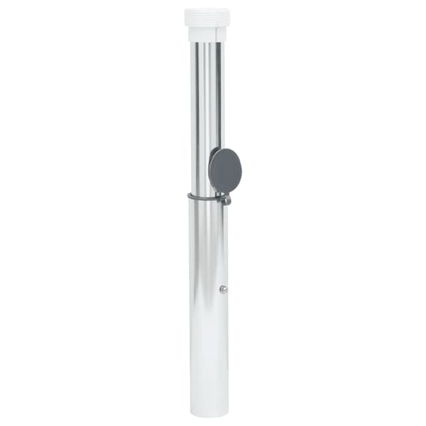vidaXL Parasollfot för markmontering, 40-50 mm stänger, silver