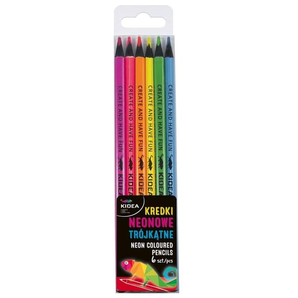 KIDEA Neon Triangular värikynät 6 väriä