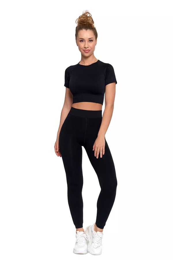 Moraj damefitnessleggings sort polyester S/M klassisk