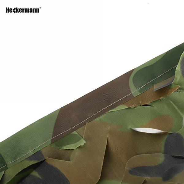 Heckermann 2x3m 150D camouflagenet sæt + 100 stk. kabelbindere - Grøn