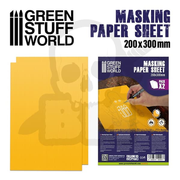 GSTU509977 Maskeringspapirark x2