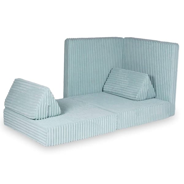 Montessori Standard Waffle Play Soffa Ljus Mintgrön