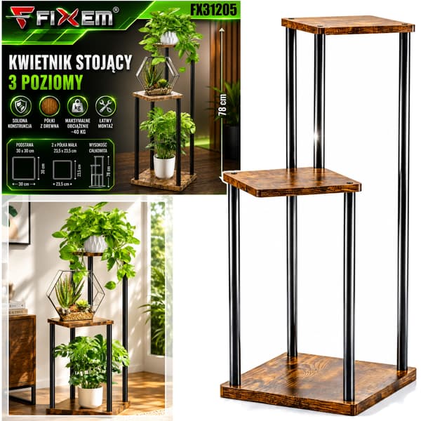STÅENDE BLOMBARÄDD 3 VÅNINGAR