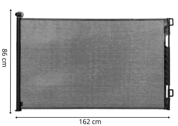 Springos HA7525 Upprullbar Trappgrind 80 cm Svart