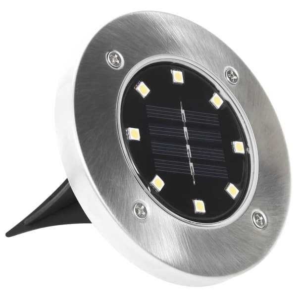 vidaXL Solcellslampor, 8 st, varmvit LED