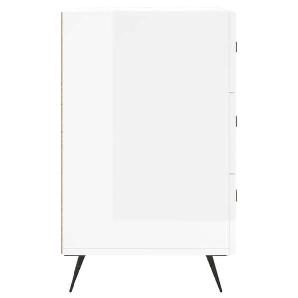 vidaXL Natbord blank hvid 40x40x66 cm