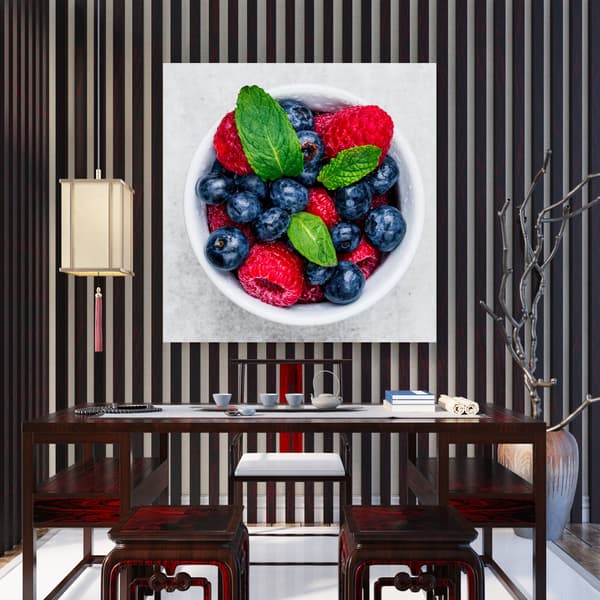 Canvastaulu Keittiön hedelmät 60x60 cm