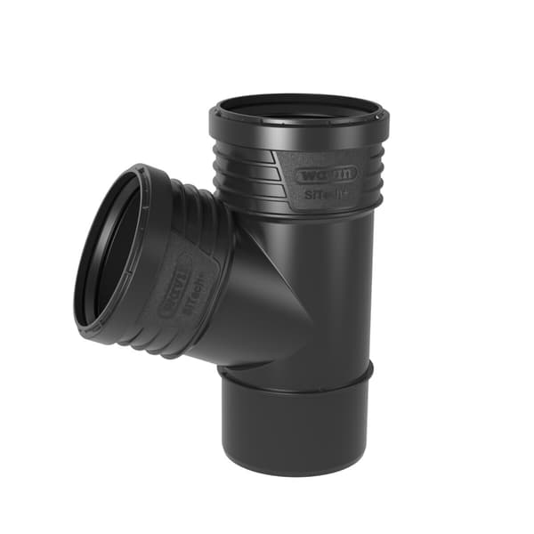 PP-HT Sitech Plus 50x50/67,5 sanitets-T-koppling, för internt avlopp