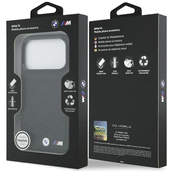 BMW M Shape Logo MagSafe-cover til iPhone 17 Pro, sort