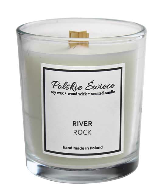Sojalys med trævæge + RIVER ROCK