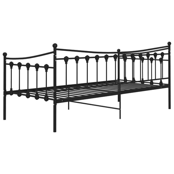 vidaXL sofastel sort metal 90x200 cm