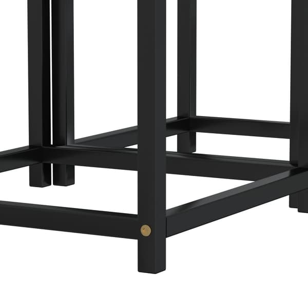 vidaXL Teepöydät, 2 kpl:n setti, MDF, musta