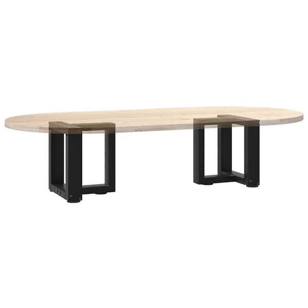 vidaXL T-formade soffbordsben 2 st svarta