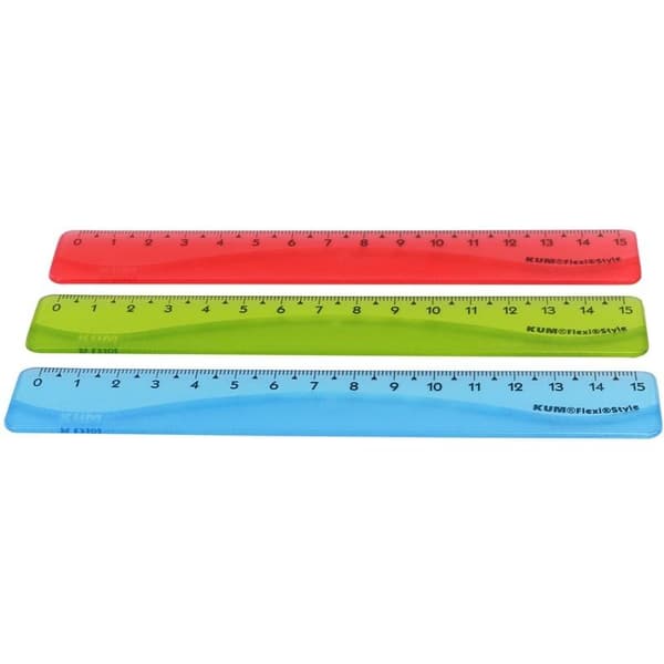 Flexi Style TB -viivain, 15 cm, sekoitus