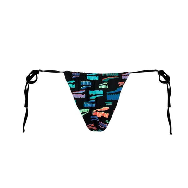 Puma Swim dame bikiniunderdel med sidebinding sort størrelse S (938066-01)
