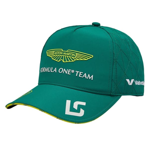 Vihreä Aston Martin F1 Team Stroll OS -lippis