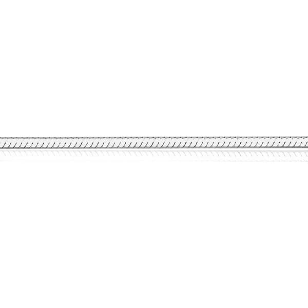 Silver SNAKE-kedja, diamantpläterat silver 925 | 45 cm