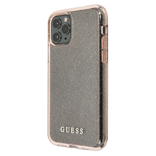 Guess Glitter iPhone 11 Pro-skal, Rosa