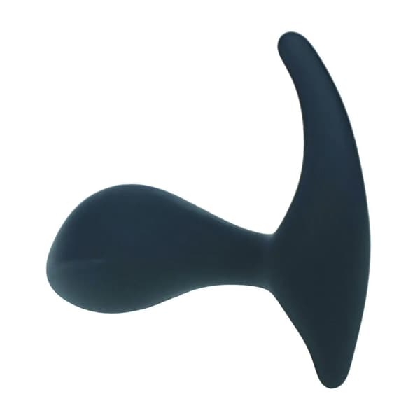 Enkelt Ripple Silikone Prostata Massager - Sort
