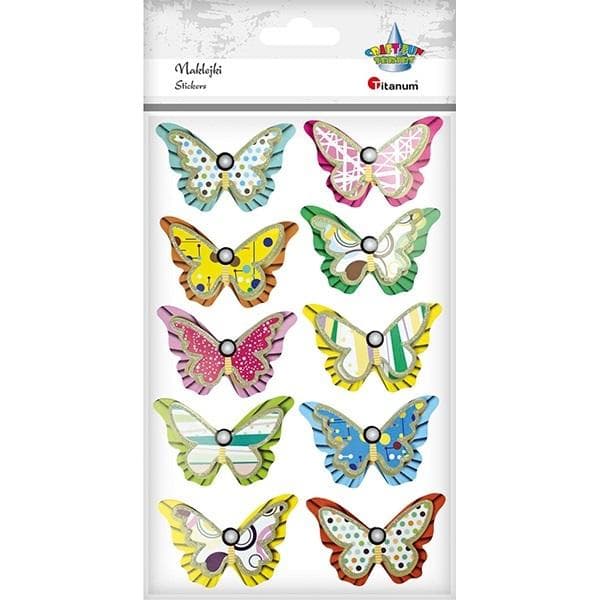 3D-paperitarrat perhoset 10 kpl