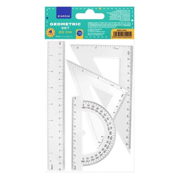 Geometrisk sæt 4 elementer 20 cm