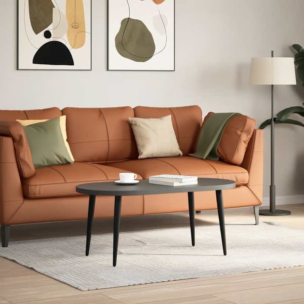 vidaXL sofabordben, 4 stk., sort, 30-31 cm, stål