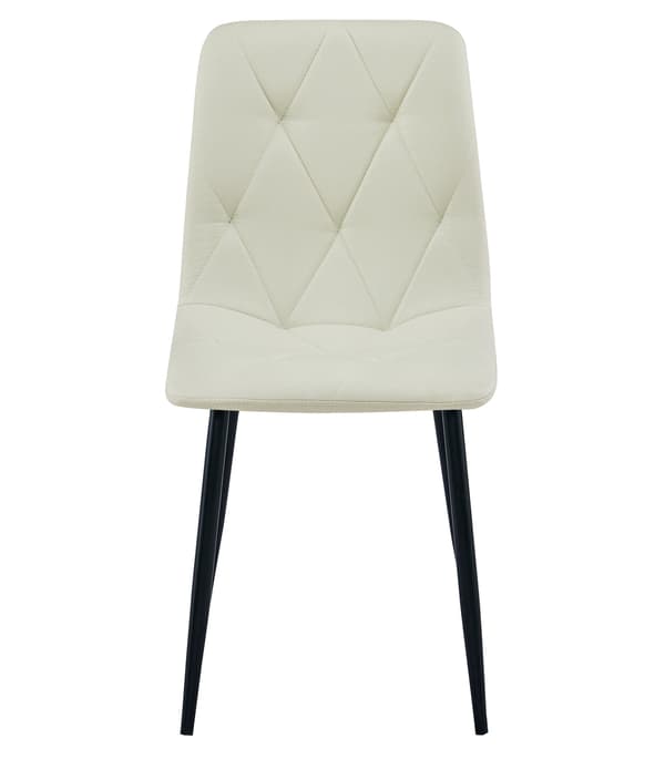 LIBRA stol - beige stof / sorte ben x 4