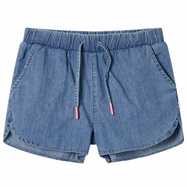 Børneshorts, blå denim, 104