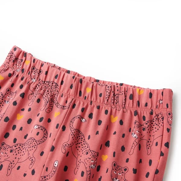 Barnpyjamas med lång ärm, gammalrosa, 92