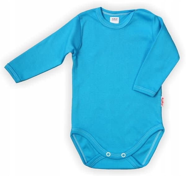 Långärmad bodysuit 3PAK Khaki/Blå/Turkos storlek 56 klekle