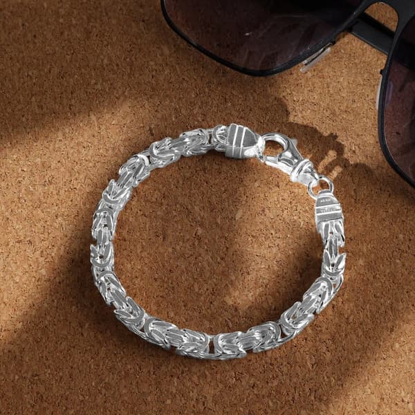 TYKT sølvarmbånd til mænd ROYAL vævet armbånd gave