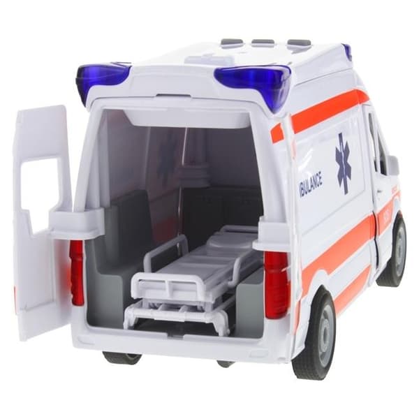Ambulance Van Bilkørsel Lyde Båre Åbner Døre