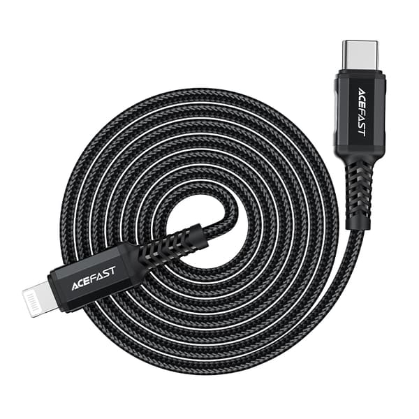 MFI-kabel för iPhone USB-C - Lightning 30W 3A 1,8m Svart