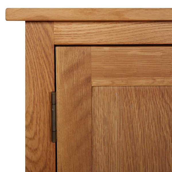 vidaXL skab 70 x 35 x 75 cm massivt egetræ