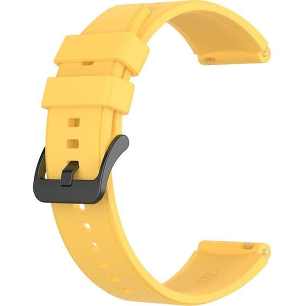 Silikonarmband 22mm universal, gult