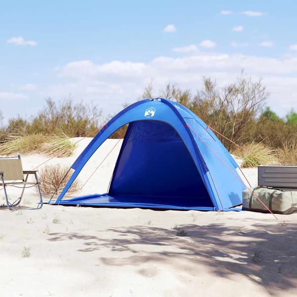 vidaXL Strandtält, Azurblå, Vattentätt