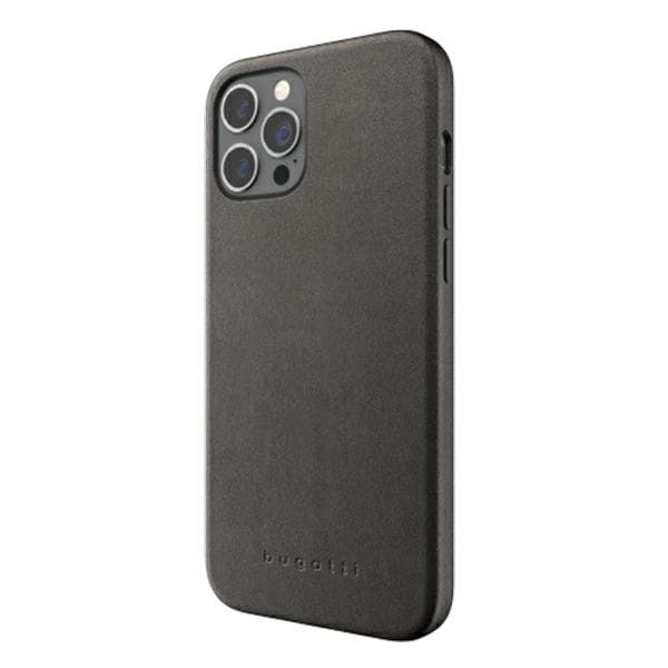 Bugatti Porto Fuldt Wrap-cover til iPhone 12 Pro Max, Sort