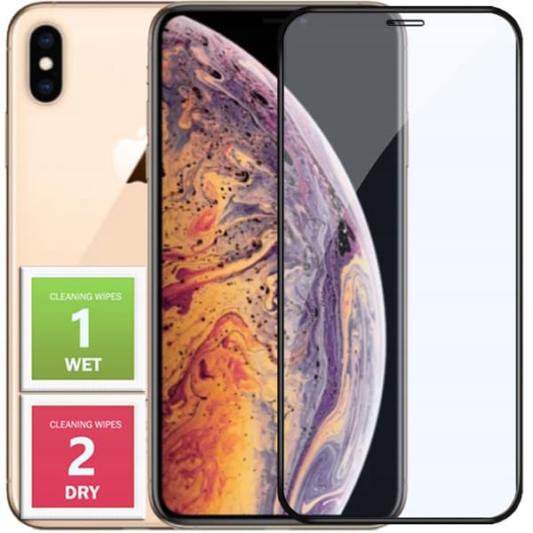 Härdat glas för Apple iPhone X/XS med helskärmstäckning, 5D och 9H