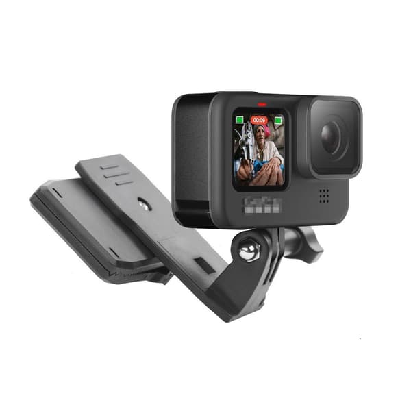 Drejeklips til GoPro Hero 9 Actionkamera, Sort
