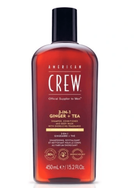 American Crew 3-i-1 ingefær + te gel 450 ml