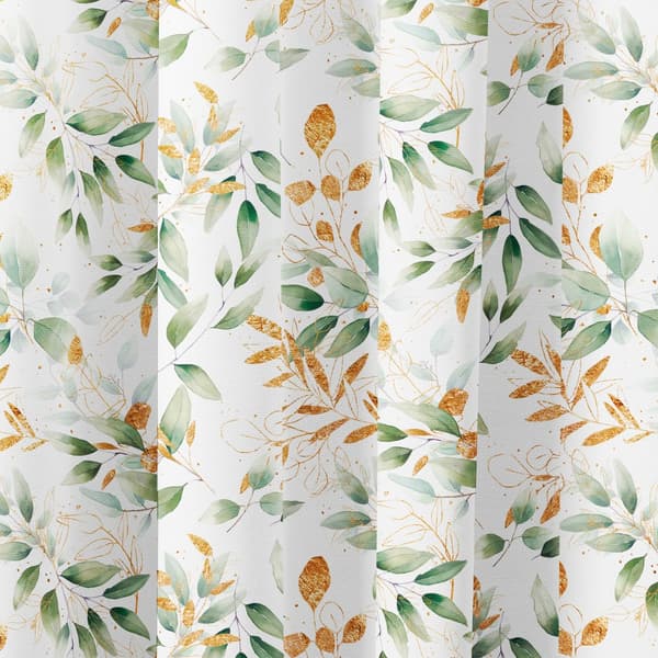 Gardin med snørehuller print 072