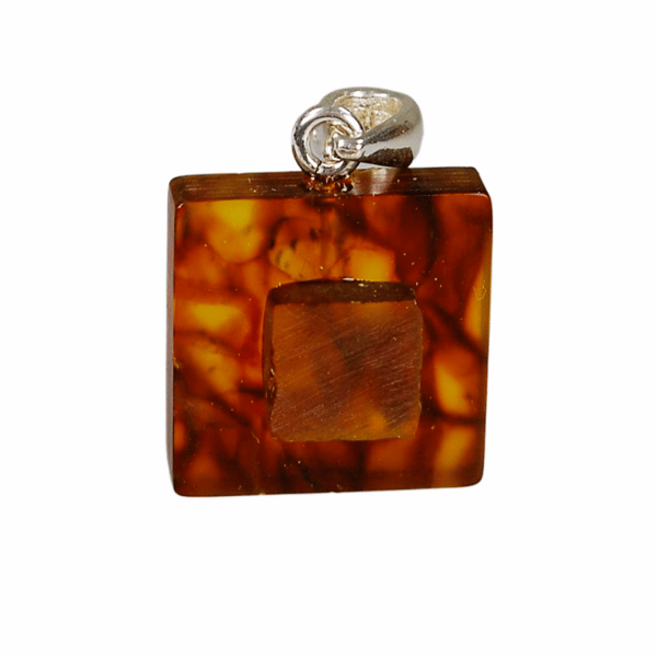 Cognac rav vedhæng - Baltic Amber Smykker