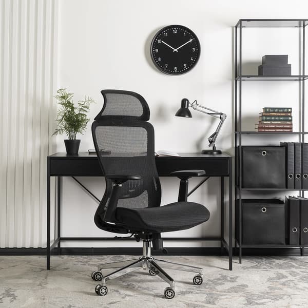 LITOS Sort Moderne Ergonomisk Drejelig Kontorstol