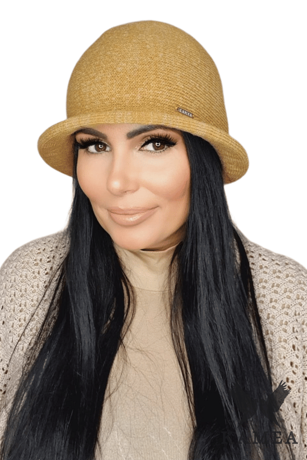 MUNIRA damhatt senapsfärgad