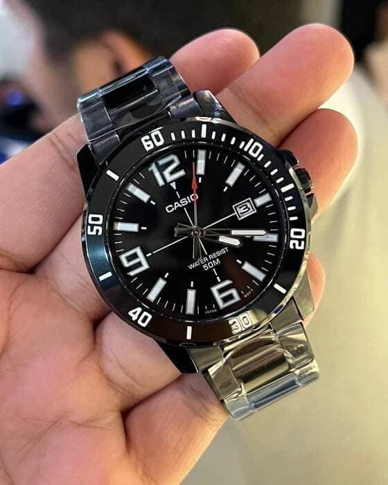 Herrklocka CASIO MTP-VD01B-1B (zd169e) + Låda