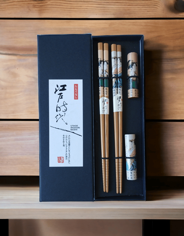Geisha Dekorative Sushi Spisepinde 2 Par