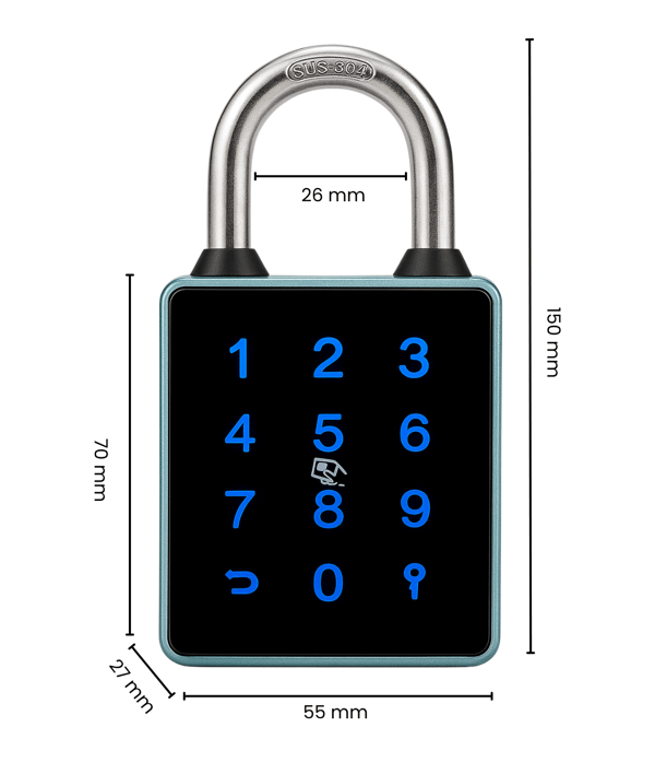 T55C TTLock hængelås