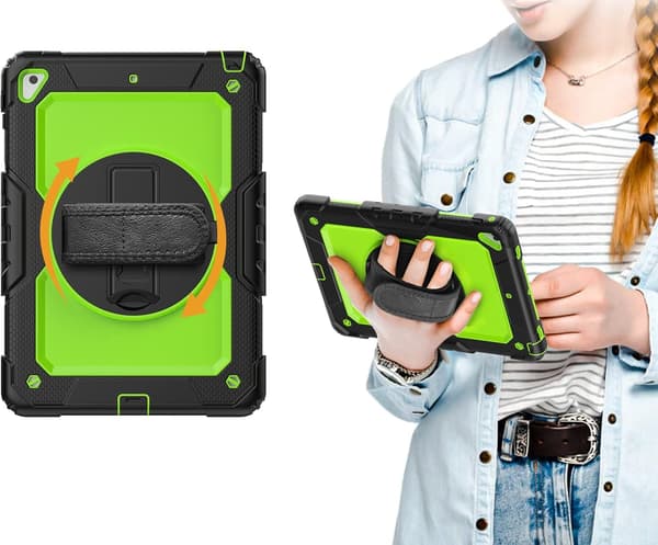Etui til iPad 9,7 tommer 2017/2018 penholder grøn