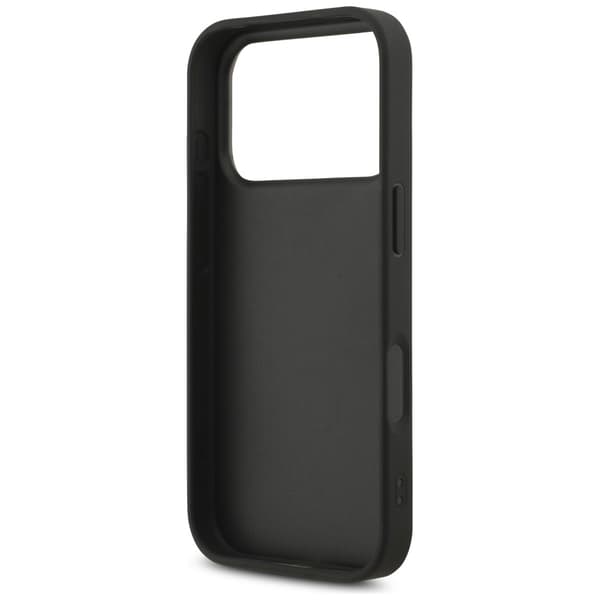 Guess Fixed Glitter Big 4G cover til iPhone 17 Pro, sort