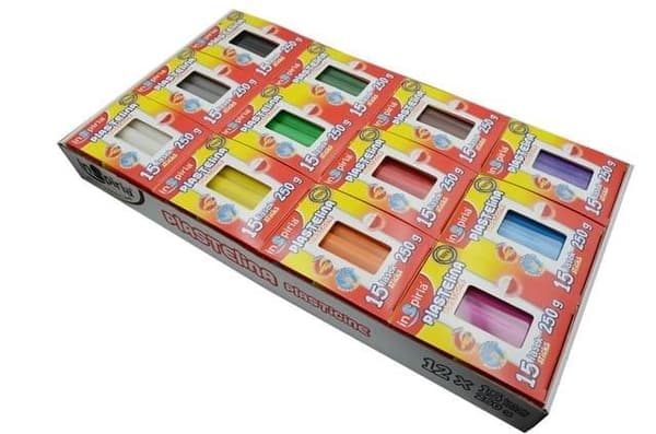 Plasticine 15 pinnar 250g (12 st)